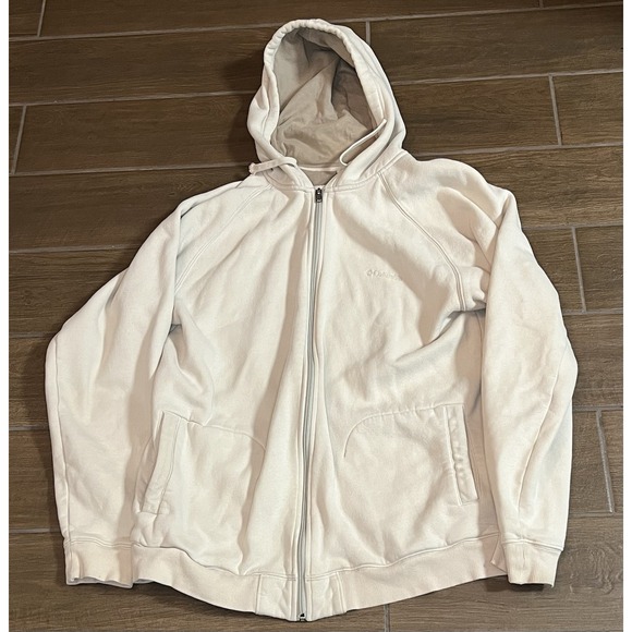 Columbia Sportswear Co. Other - Columbia Mens Hoodie Sweatshirt Full Zip Beige XL Ski Hiking Hooded